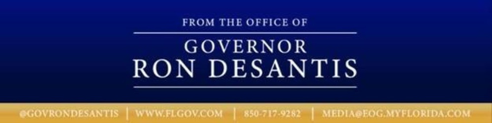 from the office of Governor Ron DeSantis