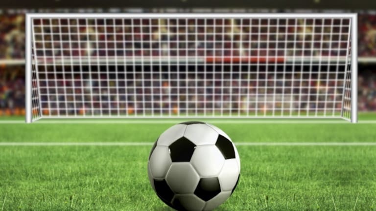 soccer ball and net