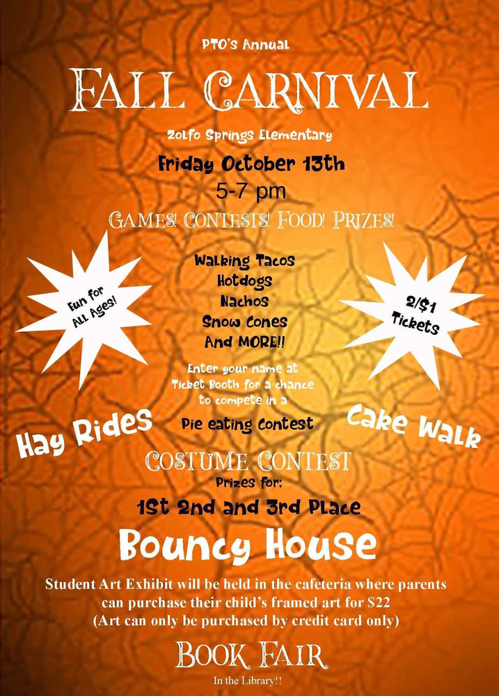 ZSE's Fall Carnival Zolfo Springs Elementary School