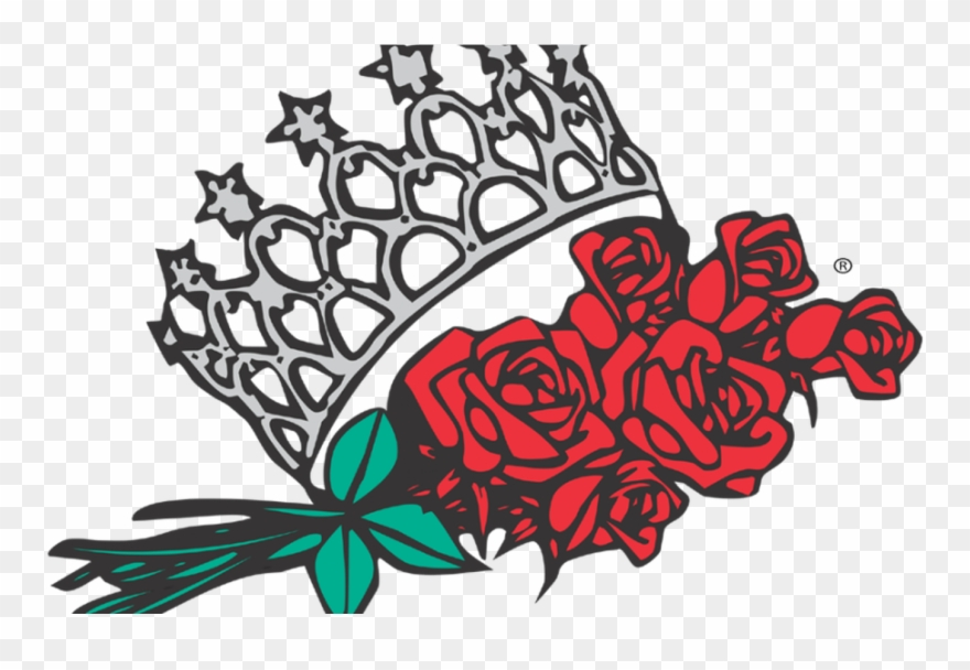crown and roses