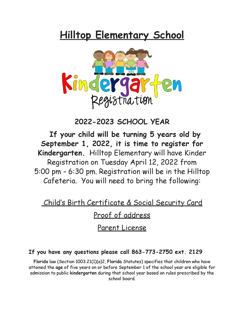Kindergarten Registration